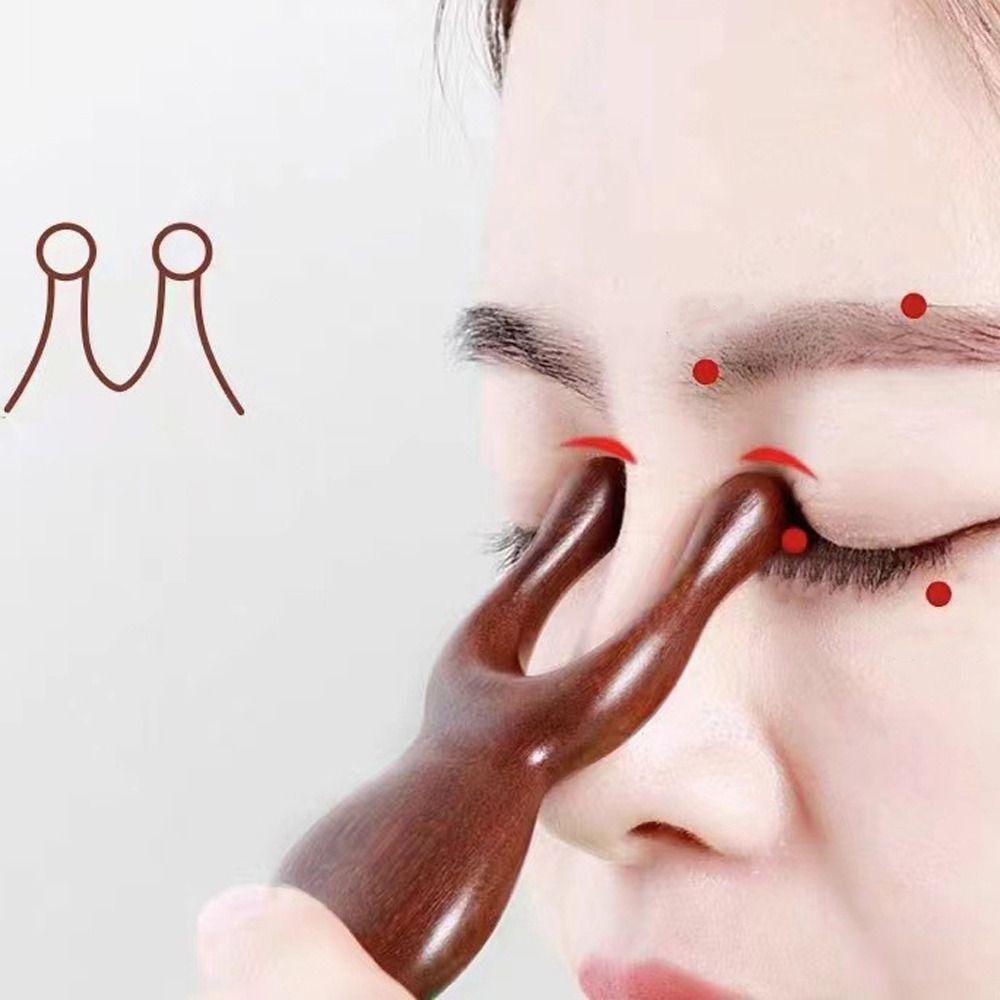 Two Comb Teeth Frog Shape Massage Comb Anti-Static Nose Meridian Massager  Beauty