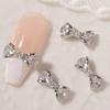 Nail Ornament High Durability Rust-proof Cubic Zirconia DIY Nail Decoration Bow-knot Nail Accessories