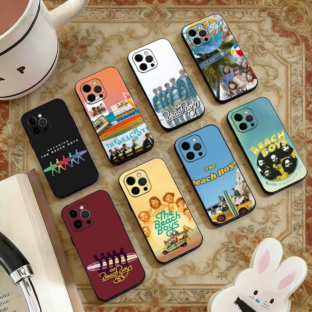 Чехол для телефона B-Beach Boys для iPhone 17, 16, 15, 14, 13, 12, 11 Plus, Pro Max, Другие Мягкий Черный Чехол