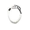 Crops Shape Memory Cable Bicycle Lock 2mm Double X 1800mm 3 Digit Dial Q-BIRO CP-SPD04-BR-02 (White)