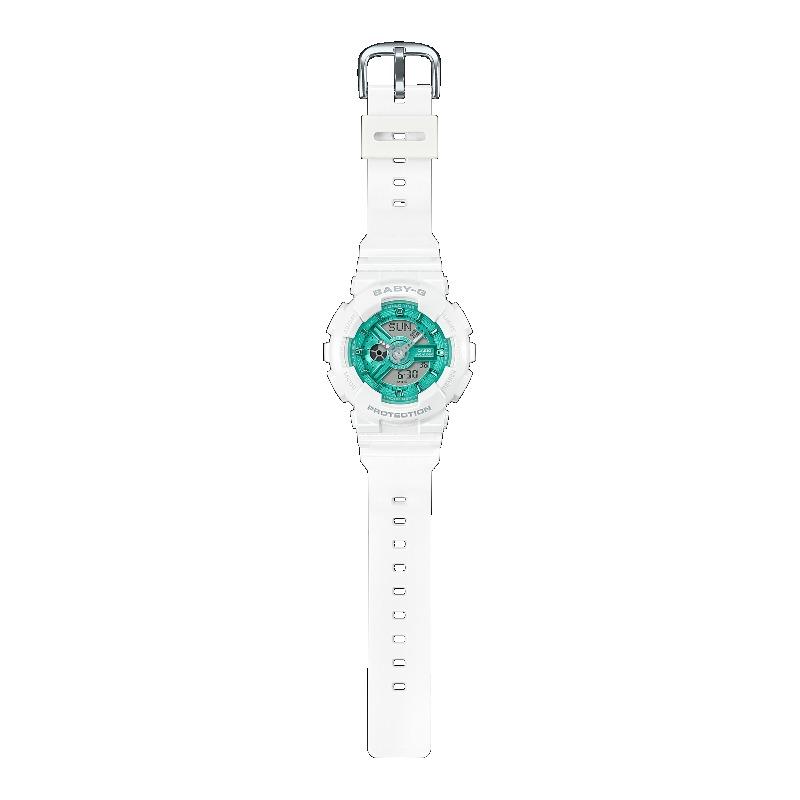 Casio Мужские Аналоговые Кварцевые Часы BA-110XWS-7A из Смолы, Водонепроницаемые до 100 м, Ударопрочные