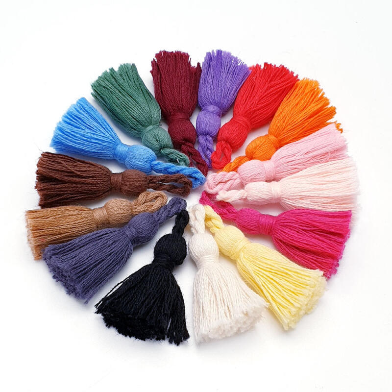 Mini Pom Pom Color Tassel Keychain Accessory