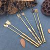 Antique Two - Piece Set of Incense Spoon Incense Shovel Brass Incense Tools DIY Household Indoor Seal Extension Incense Tools