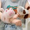 New Two Pups Pop Ring Cute Plush Toy Fun Doll Children's Bracelet Panda Water Guinea Pig Male and Female Birthday Gift