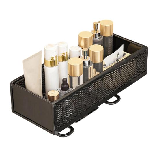 Корзина-топпер для бачка унитаза, органайзер для ванной комнаты, стеллаж для хранения над унитазом, компактная сетчатая полка над бачком для хранения мелочей в маленькой ванной комнате