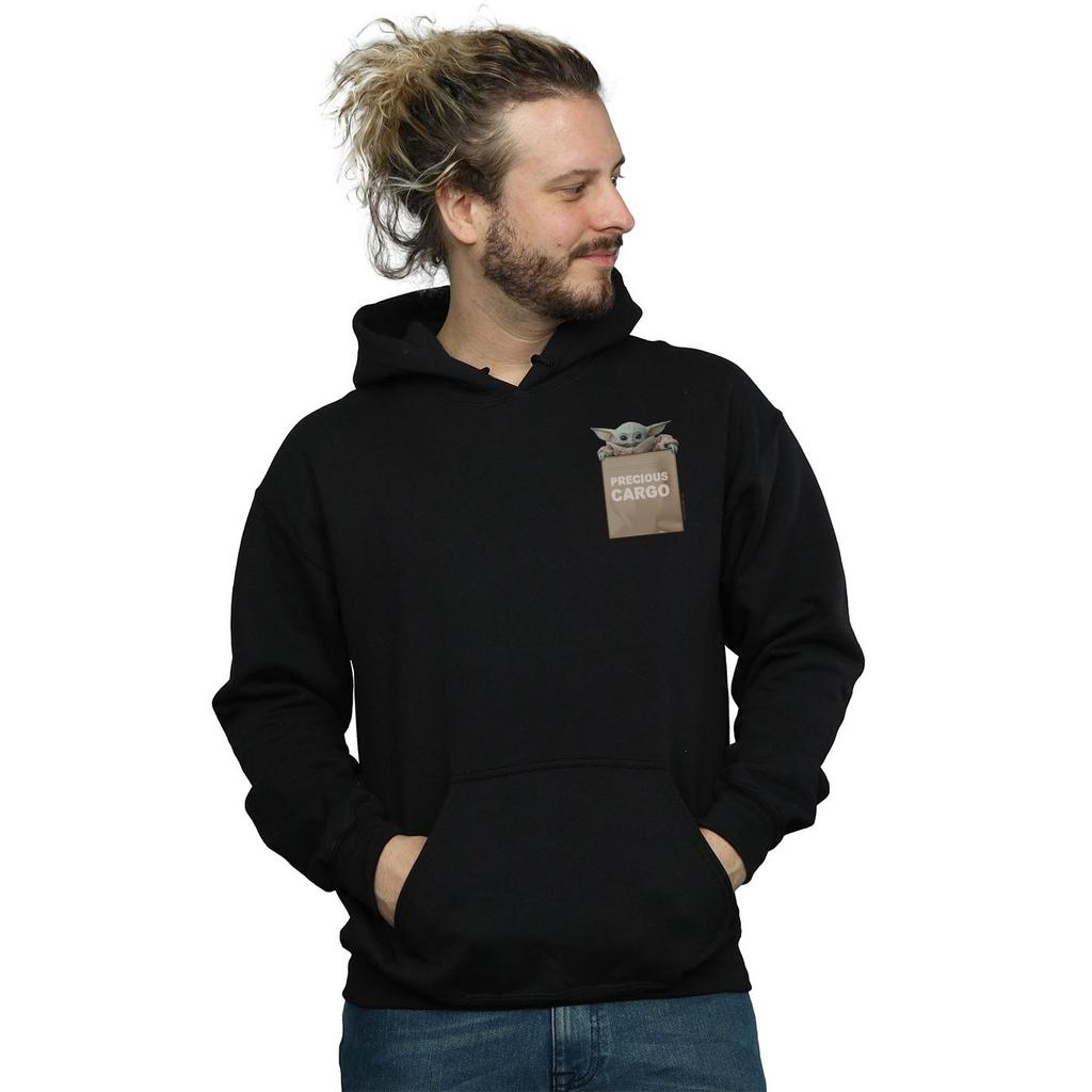 Star Wars Mens The Mandalorian Precious Cargo Faux Pocket Hoodie