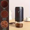 Electric Coffee Grinder Adjustable Settings Rechargeable Burr Grinder Portable Coffee Bean Grinder for Home Pour Over