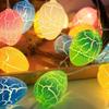 35cm Easter Straw Rabbit Woven Bunny Easter Decoration Sculpture Yard Party Home Easter Ornament Statuette Decoration