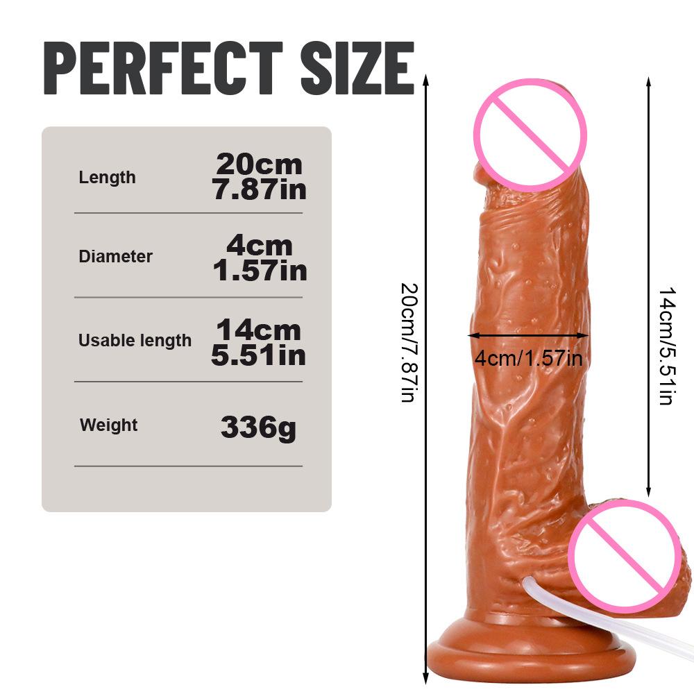 Water Spray Simulation Penis Female Climax Jet Imitation Ejaculation Masturbation Device PVC Dildo Sexy Adult Sex Product