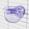 Bird Feeding Cup Parrot Feeding Bowl Clear Pet Hanging Cage Bowl Splash-Proof Waterer Feeding Food Drinking Feeder