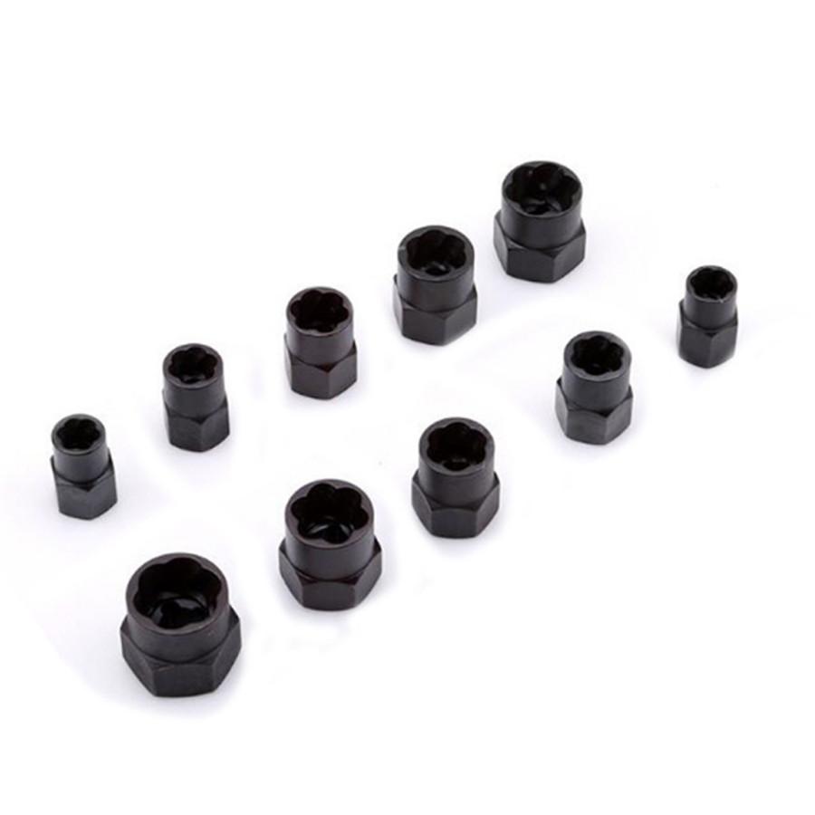 11pcs Universal Damaged Nut Bolt Remover Stud Extractor Set Broken Bolt Removal