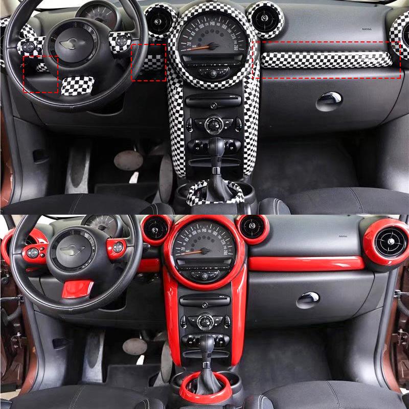 3 шт. для MINI ONE Cooper S JCW R60 Countryman R61, декоративная защитная полоса для приборной панели автомобиля, модификация интерьера