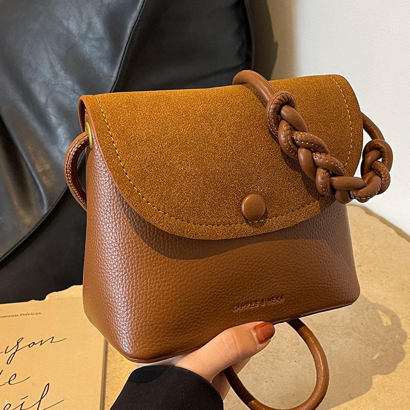 Сумка кроссбоди, сумка-ведро, ретро и нишевый дизайн, универсальная сумка на одно плечо для женщин