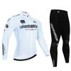 Tour De Italy D'ITALIA Cycling Jersey Set Premium Anti-UV Long Sleeve Downhill Cycling Suit Autumn Quick-Dry Pro Racing Uniform