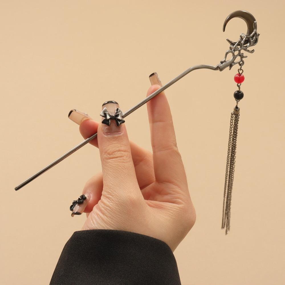 Vintage Hanfu Chopstick Hair Sticks Chinese Style Hair Accessories 2024 New Tassel Hair Stick