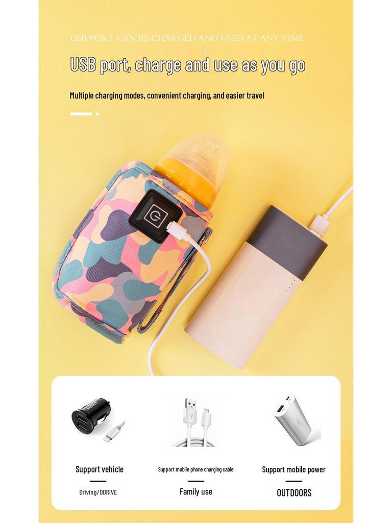 Universal Portable Baby Bottle Insulated Sleeve - Constant Temperature Outdoor Milk Warmer