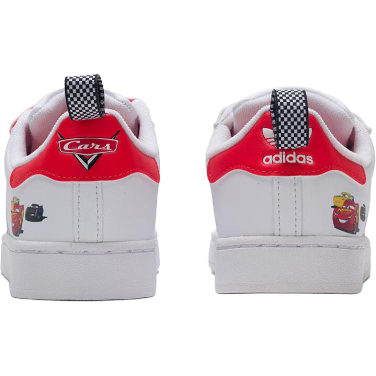 Cars X Adidas Superstar II Comfort Closure K Kids Sneakers White Cloud-White Bright-Red JQ1337