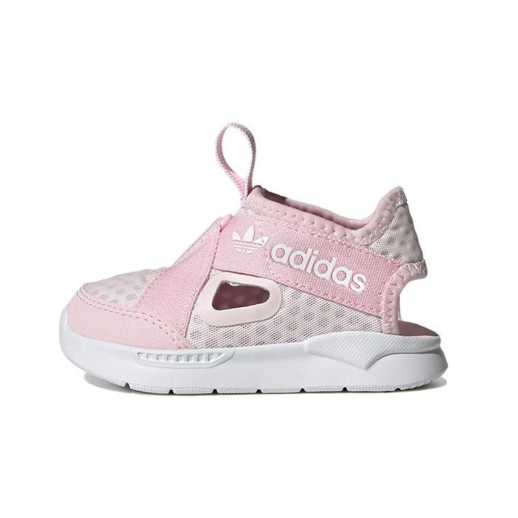 Adidas Originals 360 Sandals Elastic Band Children's Sandals Pink White Kids' FZ5617
