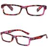 Women Portable Vintage Flowers Ultra Light Frame Reading Glasses Eyeglasses Eye Protection