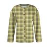 Fashion Women's Plaid Print Long Sleeve Knitted Cardigan Button Jacket