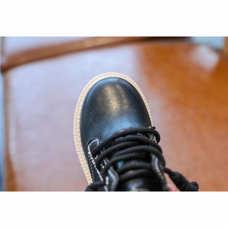 Детские ботинки martin с мартиниками, осенняя обувь, непромокаемые нескользящие ботильоны для мальчиков и девочек, детские кожаные модные ботинки