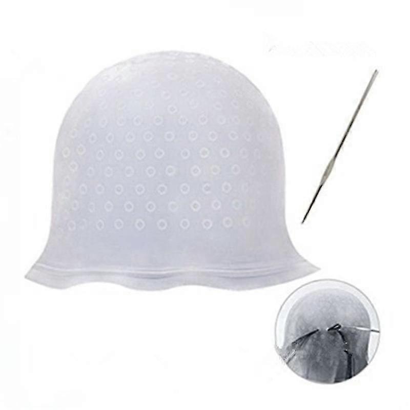 Reusable Silicone Hair Dye Cap with Hooks - Perfect for Salon Quality Highlights at Home
