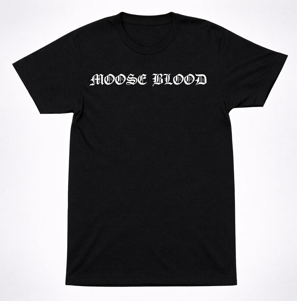 Футболка с логотипом Moose Blood – Черная футболка группы Emo Indie Hardcore