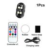 New Wireless LED Strobe Lights Car Decor Atmosphere Light, 8 Colors Rechargeable Led Lights Anti-Collision LED Warning Light