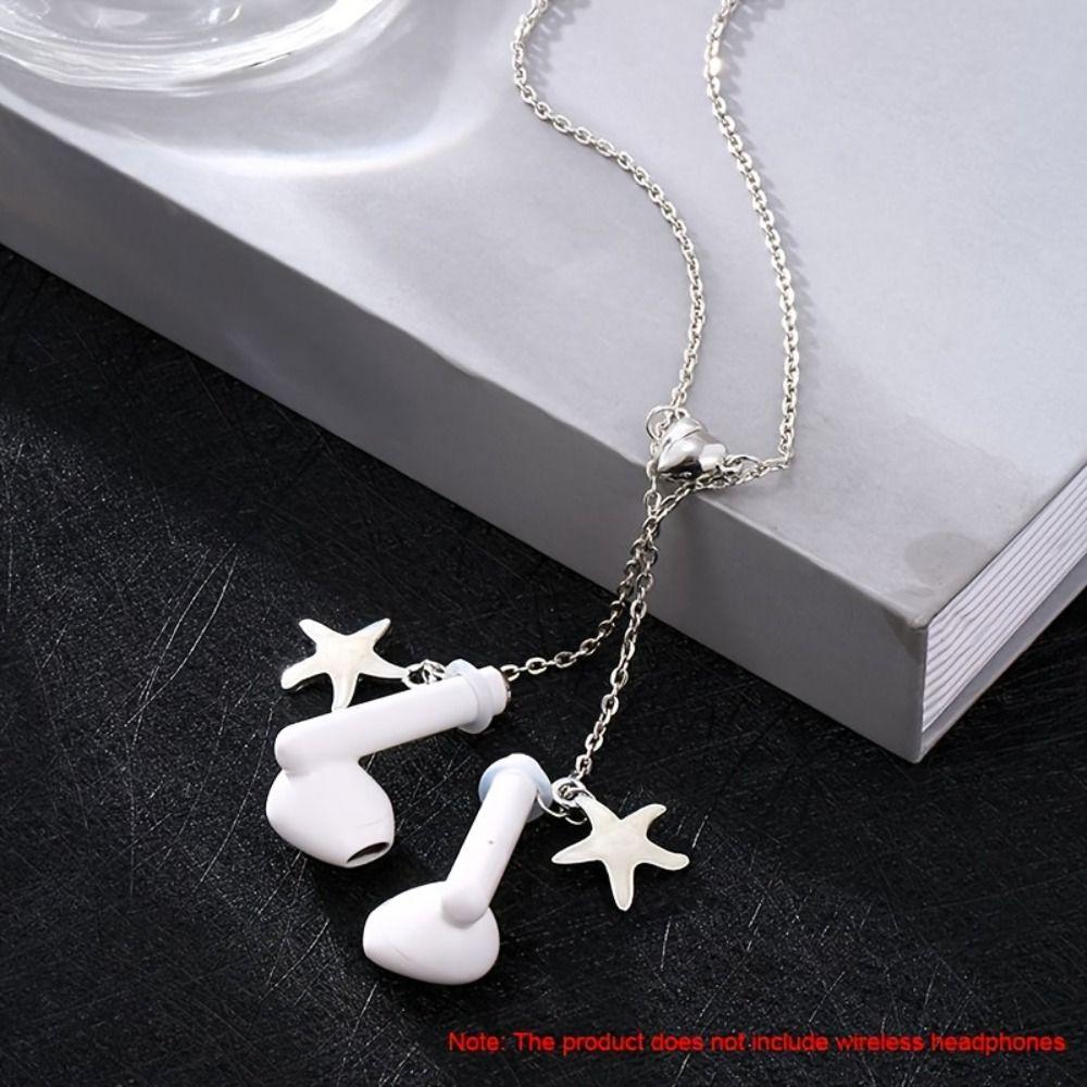 Держатель клипсы Starfish анти-потеря наушники цепь Whale Tail наушники ожерелье беспроводные наушники