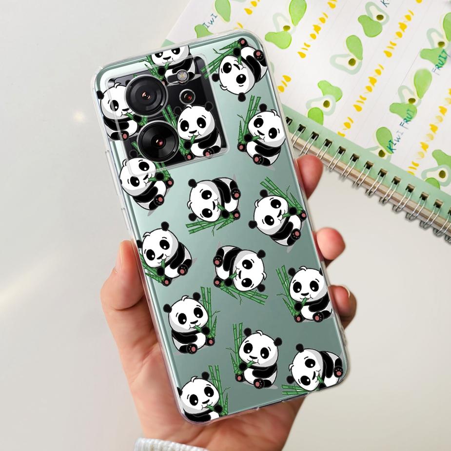 Чехол для Xiaomi 13T Pro Роскошная окрашенная задняя крышка Прозрачный силиконовый чехол для телефона Для Xiaomi Mi 13T Pro 13TPro Мягкие чехлы Сумки 6.67''
