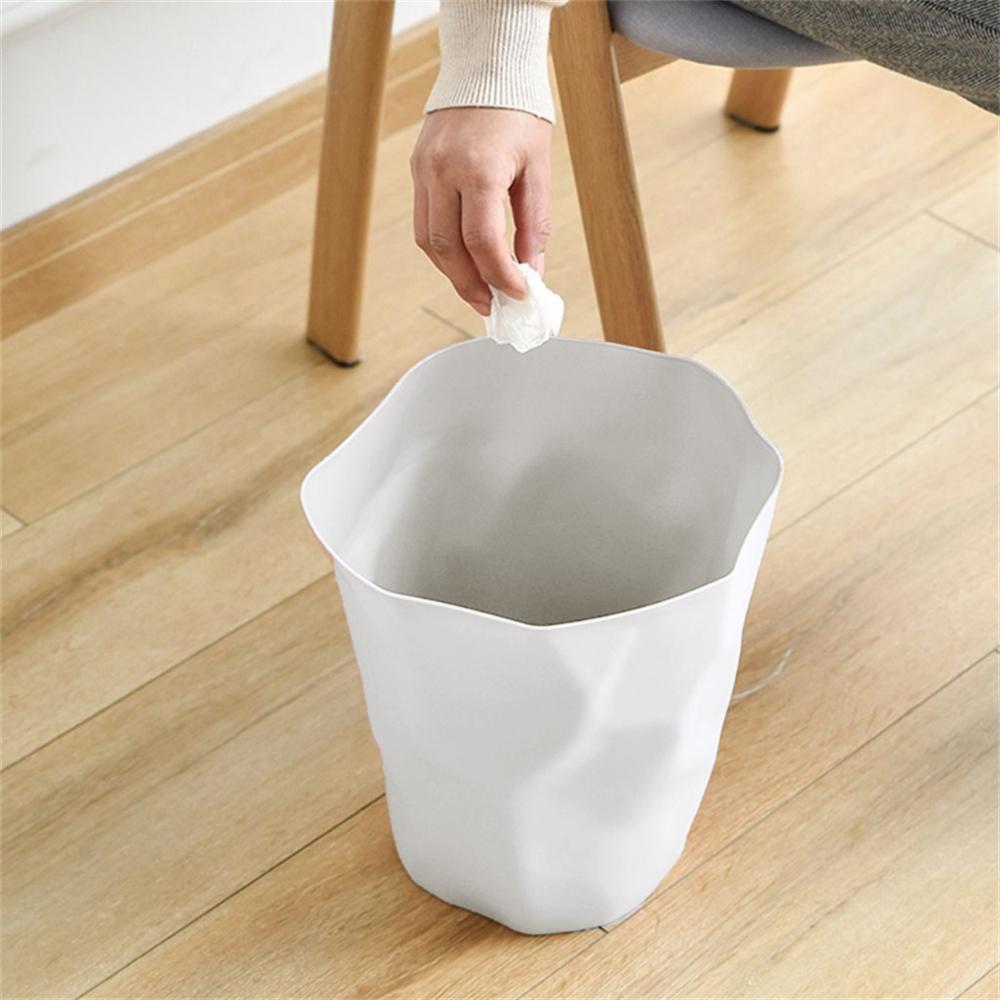 Мусорное ведро Pp Бытовая Креативная Ванная Кухня Мусорное ведро для кухни Черный/синий/белый Современный Простой Мусорное ведро Туалет Мусорное ведро