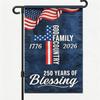 250th Anniversary Patriotic Cross Garden ag America 4th of July 250 Anniversary Usa ag Double Sided Outdoor Yard ag In AAS