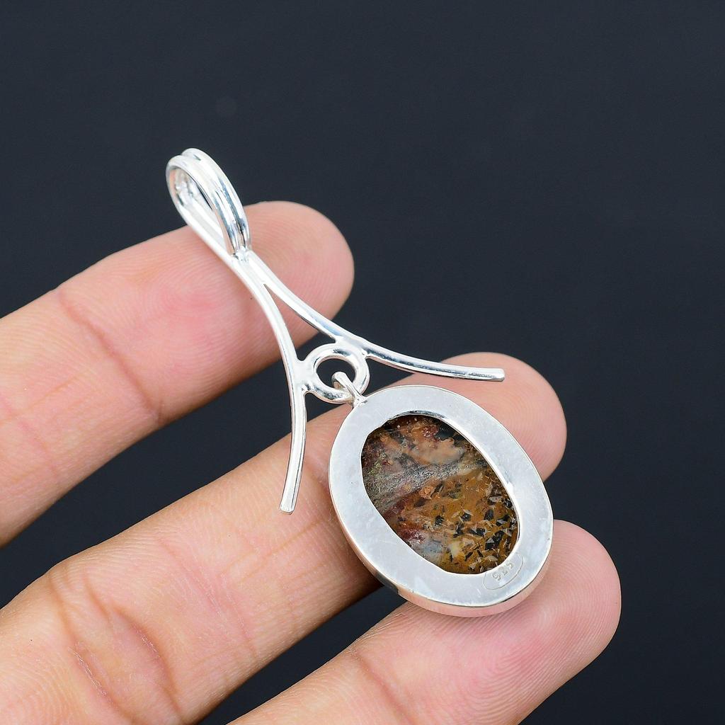 Daughters Day Deal Natural Golden Pietersite 925 Silver Wedding Sister Pendant