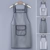 Кухонный фартук с расширенными бретелями, большой карман, без рукавов, на шнуровке, протираемый, маслостойкий кухонный фартук для ресторана