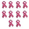 10pcs Women Brooches Ribbon Lapel Pins Breast Cancers Awareness Badge Pin Bowknot Shape Brooch Pin for Women and Girl