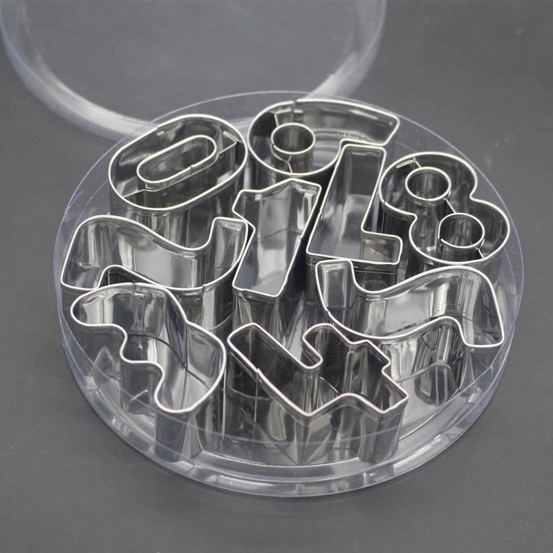 Формочки для печенья в виде букв алфавита из нержавеющей стали, набор формочек для печенья, набор формочек для украшения тортов, набор формочек для помадки