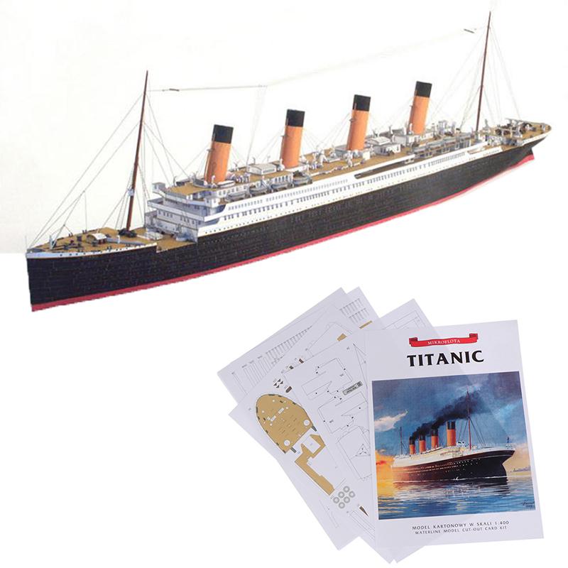 1:400 DIY Handcraft Titanic Ship 3D Бумажная Модель Наборы Игрушки