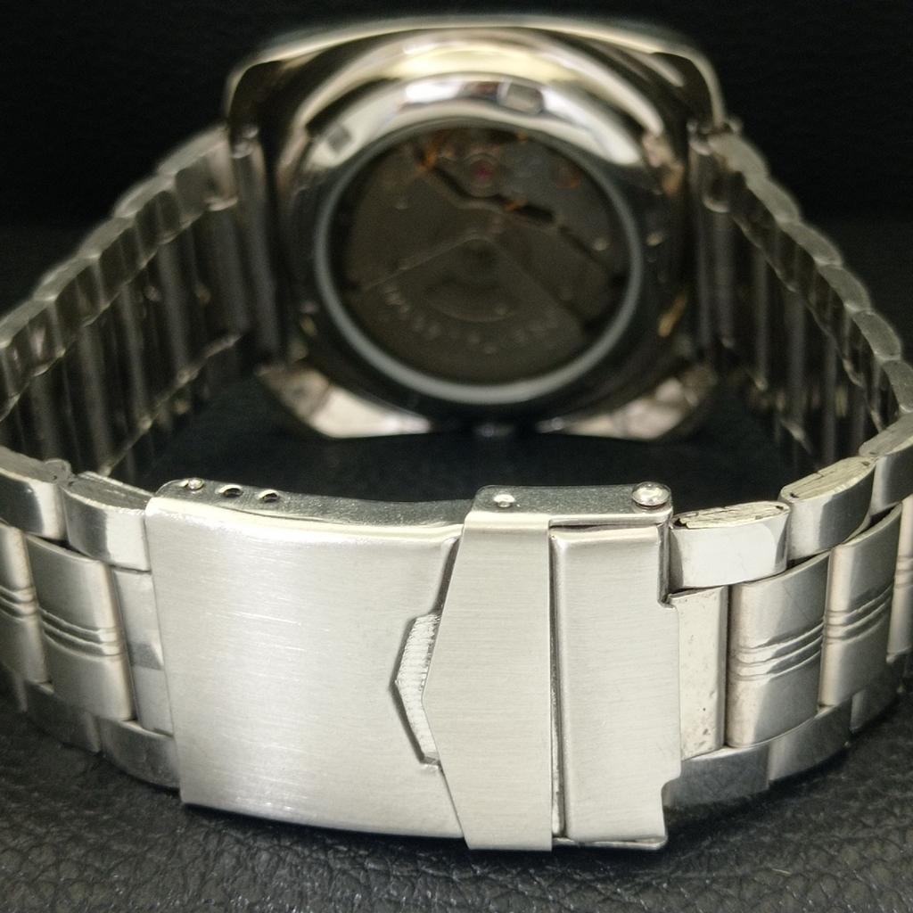 USED ORIENT AUTOMATIC 46941 JAPAN MENS VINTAGE PEACH COLOR DIAL WATCH A702210-5 R123-a702210