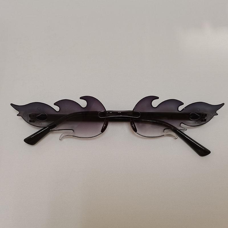 Солнцезащитные очки Flame, персонализированные цветные солнцезащитные очки без оправы для выпускного вечера, интегрированные очки цвета конфет