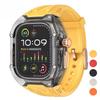 Transparent Modification Kit For Apple Watch10 46mm 9 8 7 45mm 41mm Strap Case for IWatch Series 44mm 40mm 654SE Rubber Band Refit Mod