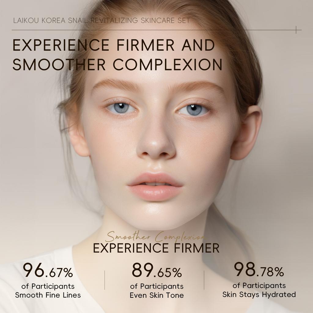 LAIKOU Набор из 5 средств по уходу за кожей лица Snail Skincare для осветления цвета лица