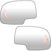 Left Drive+Passenger Right Side Mirror Replacement Glass Compatible With 2003-2006 Chevrolet Silverado Suburban Tahoe GMC Sierra Yukon Heated Mirror