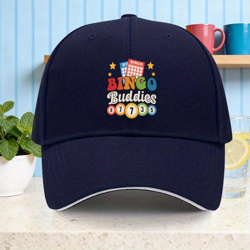BINGO Buddies Graphic Baseball Cap Polyester Casual Adjustable Snapback for Adults Unisex Outdoor