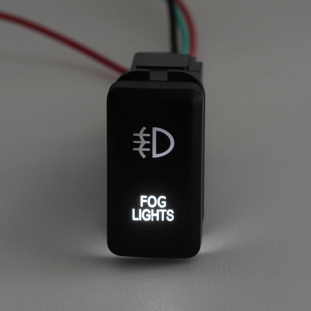 Кнопочный переключатель включения/выключения 12 В подходит для Toyota Hilux/Prado 120 с белой подсветкой