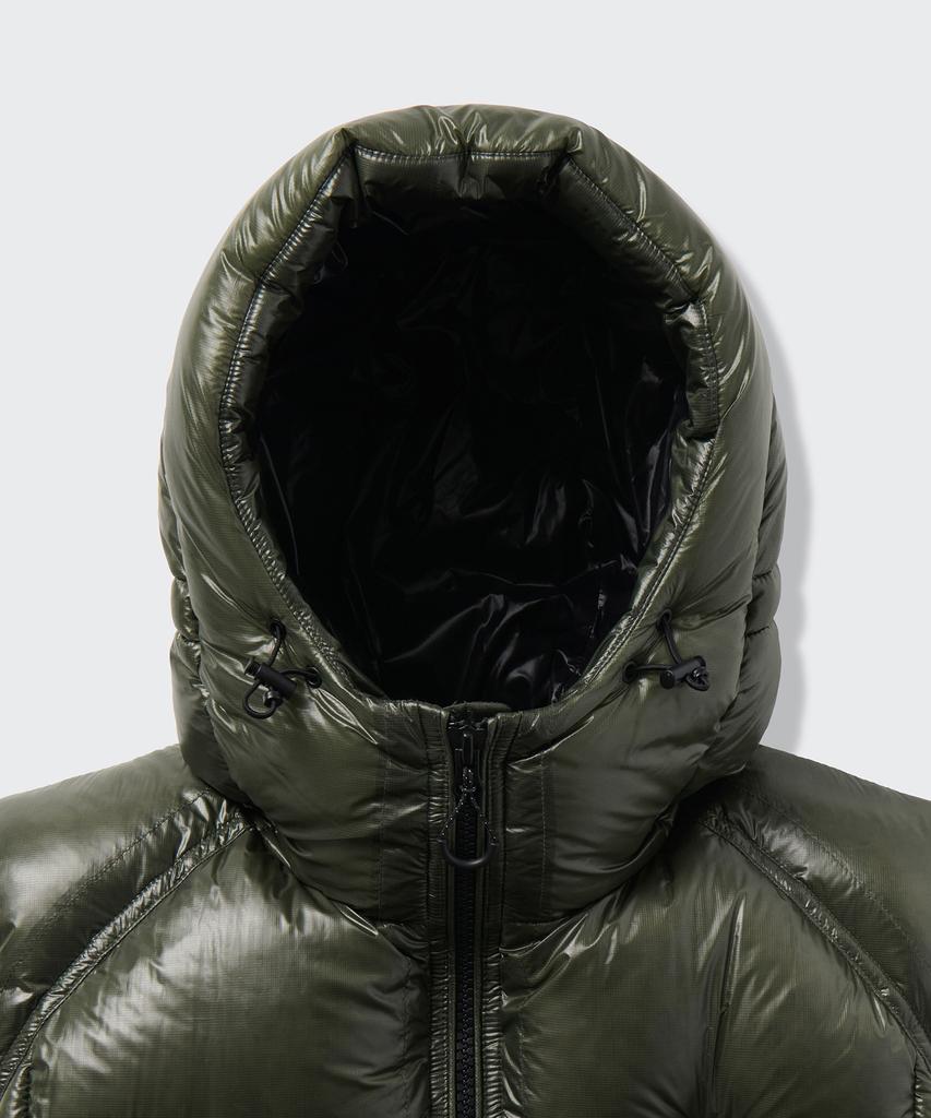 Musinsa Standard [City Leisure] Sheer Ripstop Hooded Down Padded Vest [Khaki]