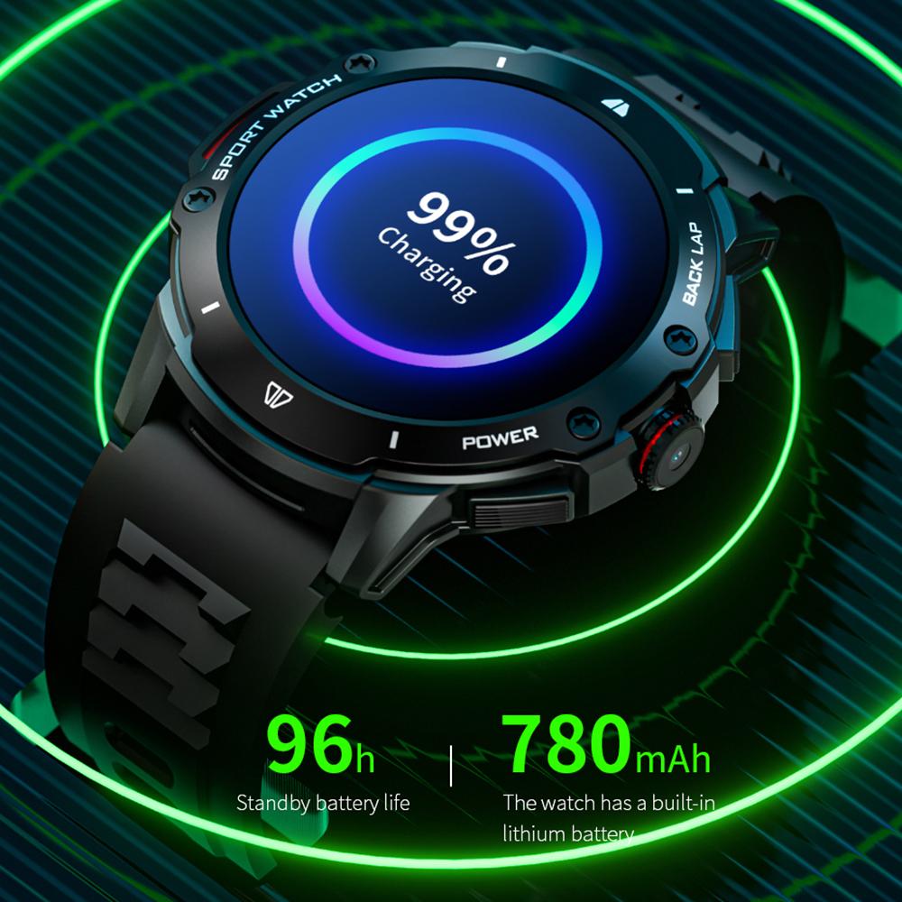 KB08 1,43-дюймовый AMOLED-экран 2+32G Смарт-часы 4G SIM-карта Android 8.1 Смарт-спортивные часы, для Европы Азии Африки