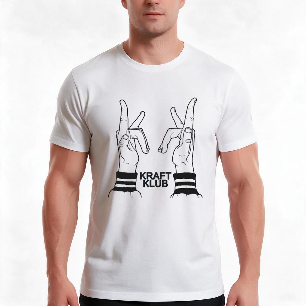 Kraftklub Mit K TShirt Summer Casual Cotton Tee Oversized Streetwear Tops Vintage Graphic Print Loose Fit Short Sleeve