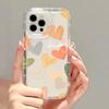 Love Heart Phone Case For iPhone 13 Case iPhone 14 15 Pro Max 11 12 XR XS X 7 8 15 Plus SE Cute Flower Shockproof Bumper Cover