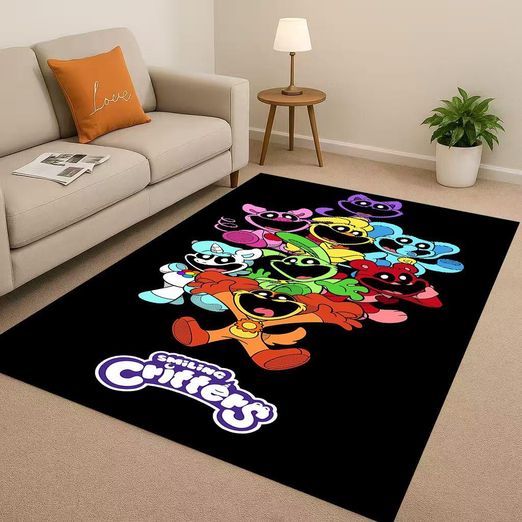 Классический Мультяшный S-Улыбающиеся C-Существа Craftycorn Catnap Ковер для Гостиной Нескользящий Ковер для Спальни Дивана, Домашний Декор Придверный Коврик