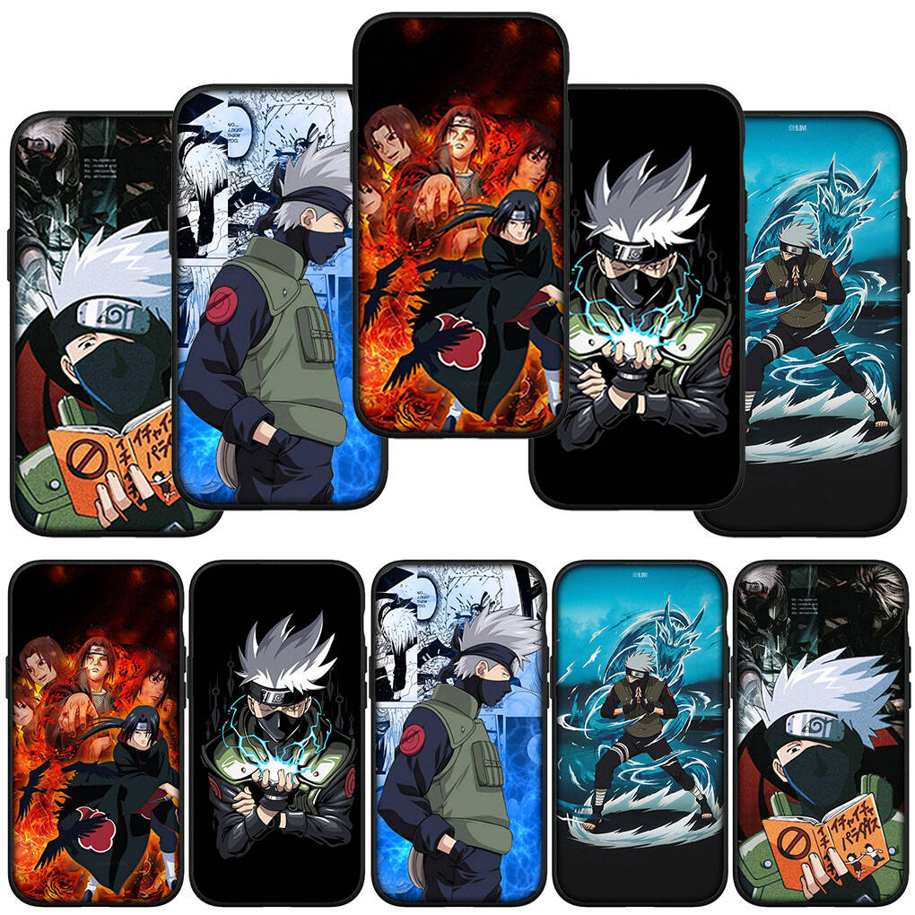 Phone Case for iPhone 17 15 16 Plus Redmi Note 14 12 11 13 Pro Max Huawei P30 P20 Lite OPPO A60 A40 A80 A18 A16 A54 Kakashi Anime Itachi Naruto Cover